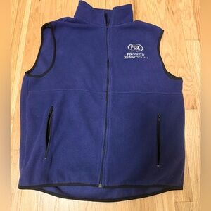 NWOT Official FOX Sports Licensed Unisex Navy Blue Zip-Up Vest. Size: L